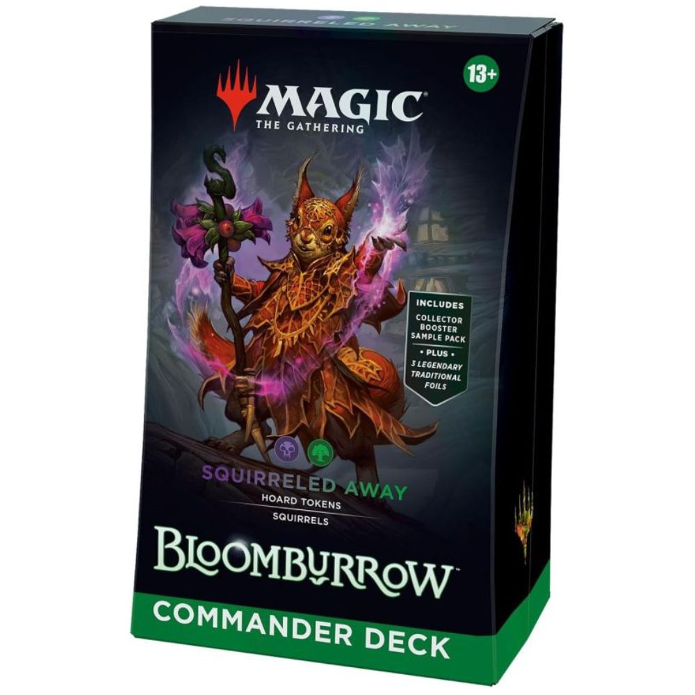 Magic: The Gathering Bloomburrow Commander Deck Squirreled Away Boxansicht (Englisch)