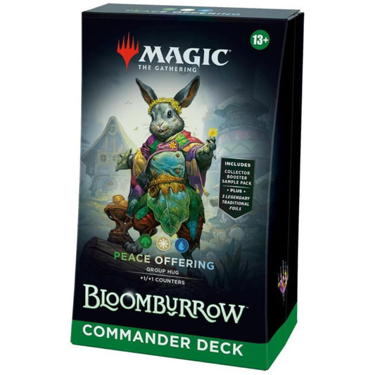 Magic Bloomburrow Commander Deck Peace Offering mit Hasen-Design (Englisch)