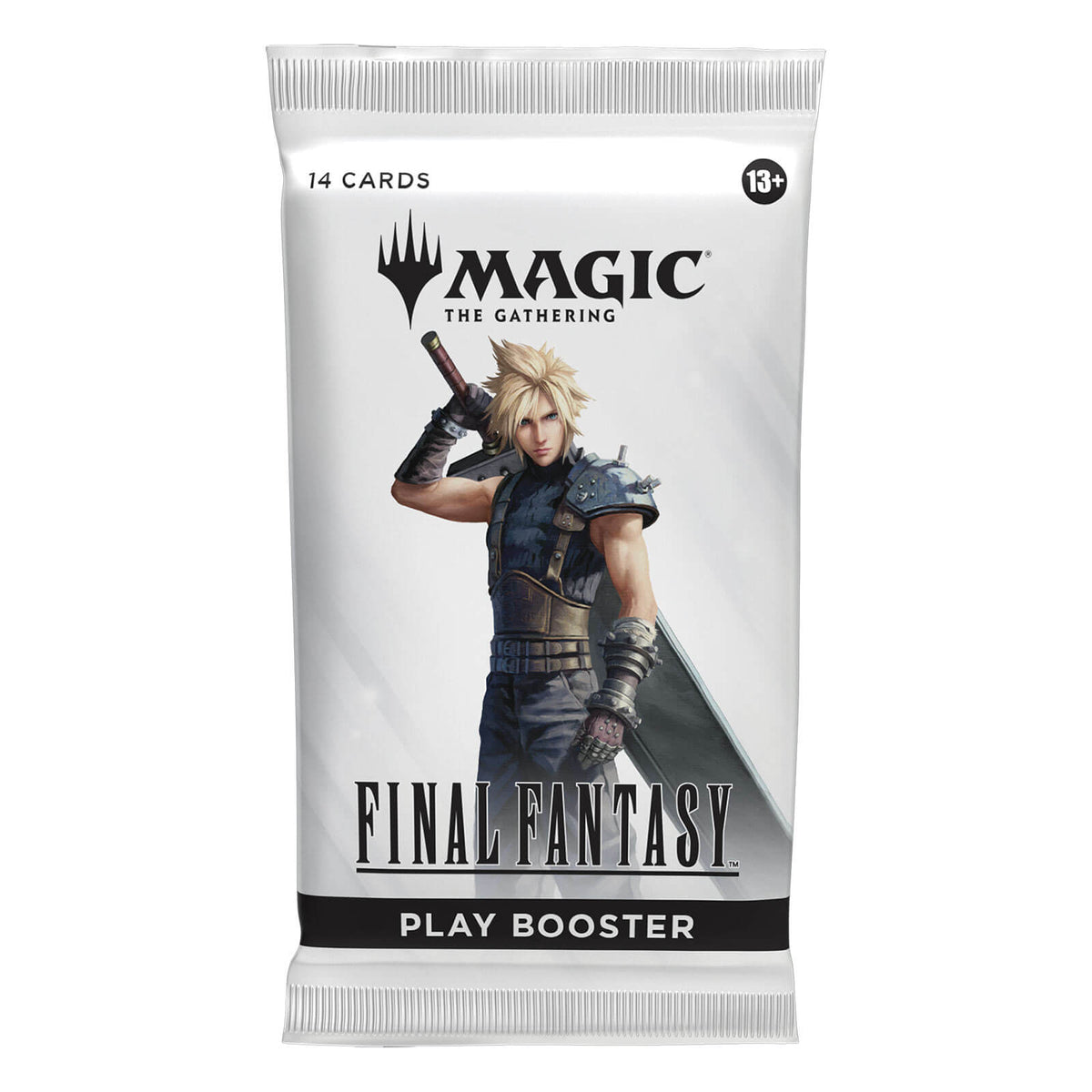 Einzelner Magic: The Gathering – Final Fantasy Sleeved Play Booster mit Cloud-Motiv (EN)