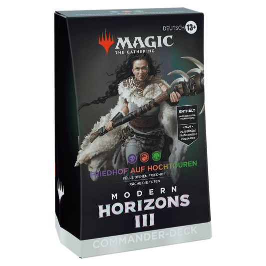 Magic Modern Horizons 3 Commander Deck Friedhof auf Hochtouren mit Deckbox (Deutsch)