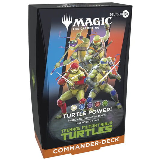 Magic Teenage Mutant Ninja Turtles Turtle Power Commander Deck Box mit Leonardo Donatello Raphael Michelangelo (Deutsch)