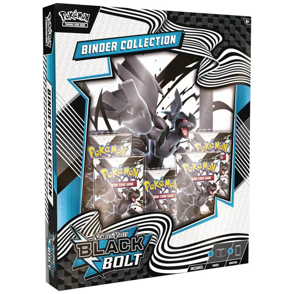 Vorderseite der Pokémon Black Bolt Binder Collection Box (EN)