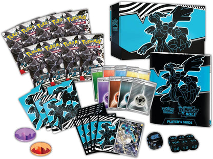 Inhalt der Pokémon Black Bolt Elite Trainer Box – Booster, Hüllen, Promo u.v.m. (Englisch)
