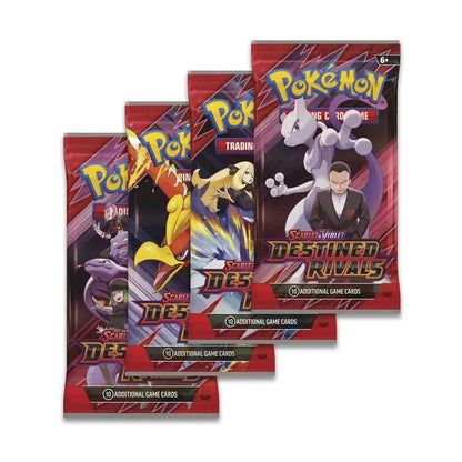 Verschiedene Booster-Designs aus der Pokémon Erweiterung Destined Rivals (EN)