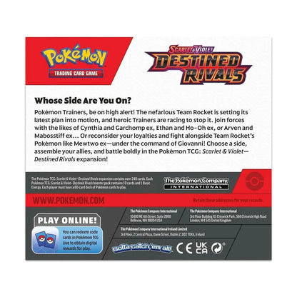 Pokémon Display Scarlet & Violet: Destined Rivals – Verpackung Rückseite
