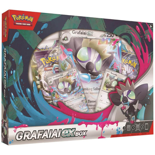 Pokémon Grafaiai ex Collection Box Frontansicht – EN Version