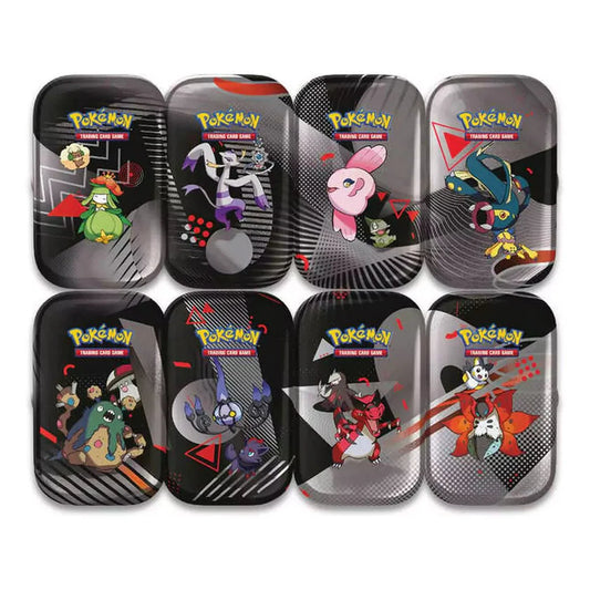 Pokémon Schwarze Blitze & Weiße Flammen Mini Tin Deutsch mit 2 Boostern und Sammelkarte, Artwork zufällig.