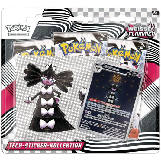 Pokémon Weisse Flammen Tech-Sticker-Kollektion Morbitesse mit Promokarte und Boostern (Deutsch)