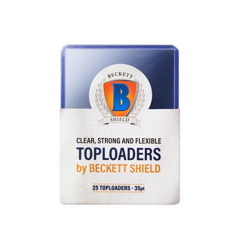 Beckett Shield Toploader – 25 Hartplastikhüllen mit 35pt Stärke für Sammelkarten