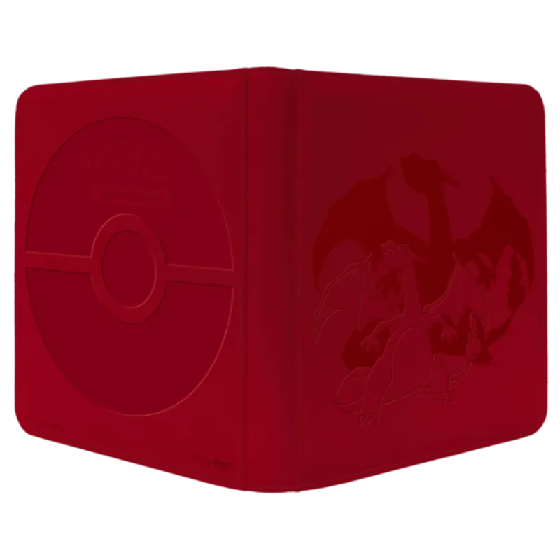 Ultra Pro Pokémon Charizard 12-Pocket Zippered Pro Binder – Rückseite mit Glurak-Design